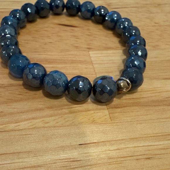 T. Jazelle Blue Agate Gemstone Bracelets (2) - Picture 6 of 6